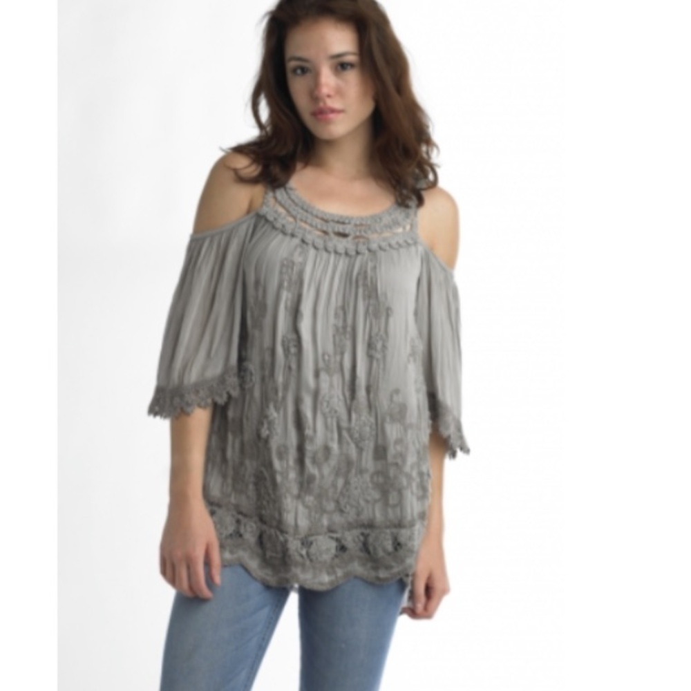 TEMPO PARIS silk & viscose top